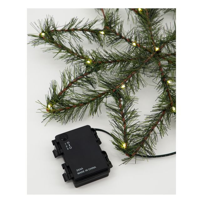 Couronne étoile à suspendre LED | Vert sapin