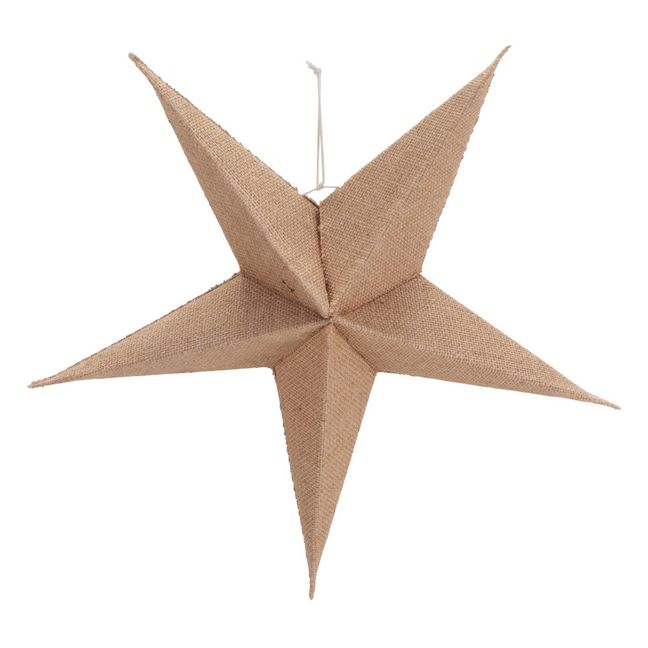 Décoration de Noël étoile en papier | Beige