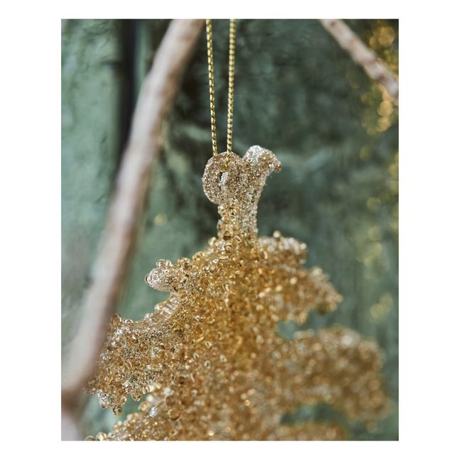 Gliz leaf Christmas decoration - Set of 3 | Gold