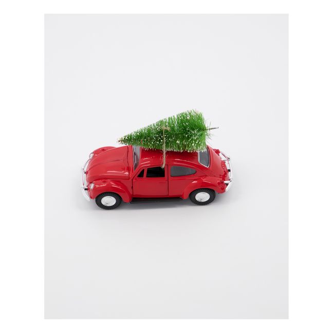 Weihnachtsdekoration Auto | Rot