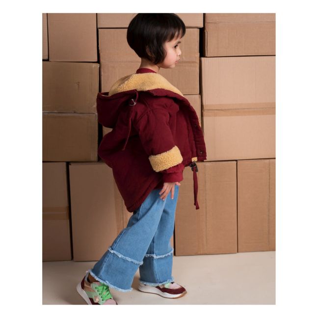 Reversible Coat Judd Recycled Material | Burgundy
