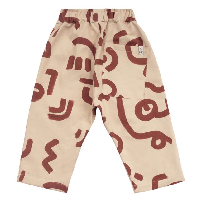 Frits Organic Twill Cotton Trousers | Beige