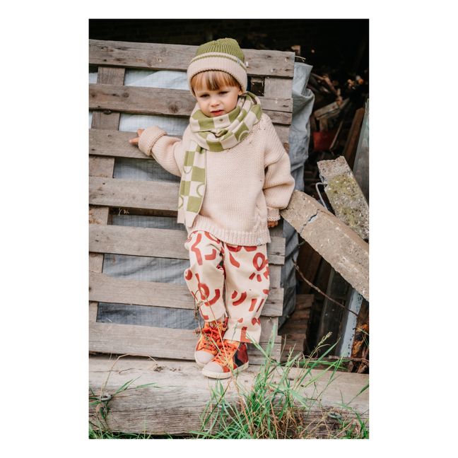 Frits Organic Twill Cotton Trousers | Beige