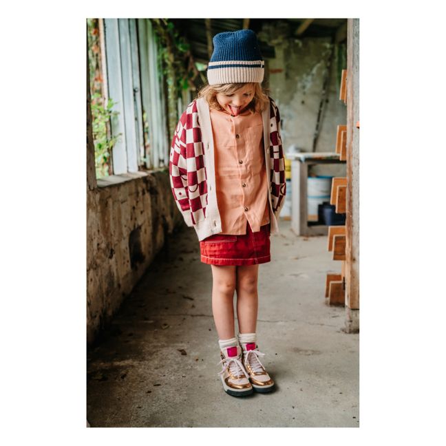 Gonna Cassie in twill di cotone organico | Bordeaux