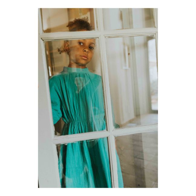 Robe Mousseline Coton Bio | Mint Green
