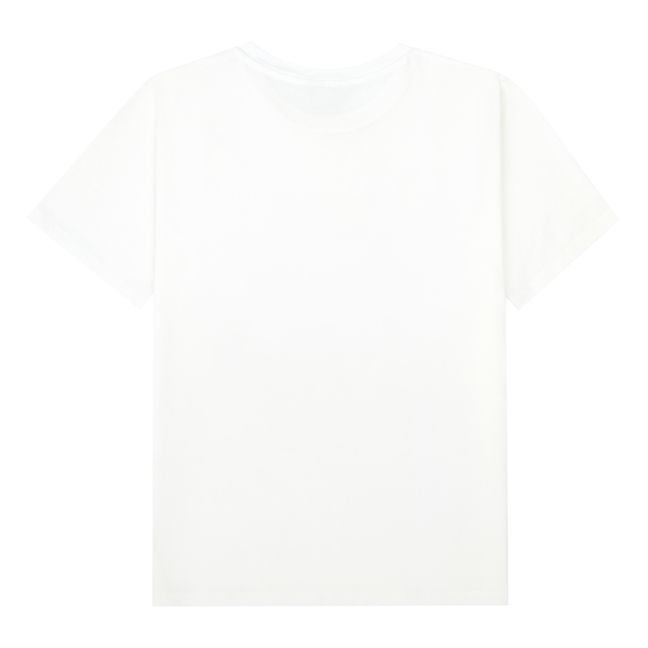 Camiseta de manga corta de algodón orgánico | Blanco Roto