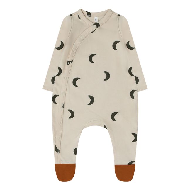 Pyjama à Pieds Coton Bio Lunes | Azul