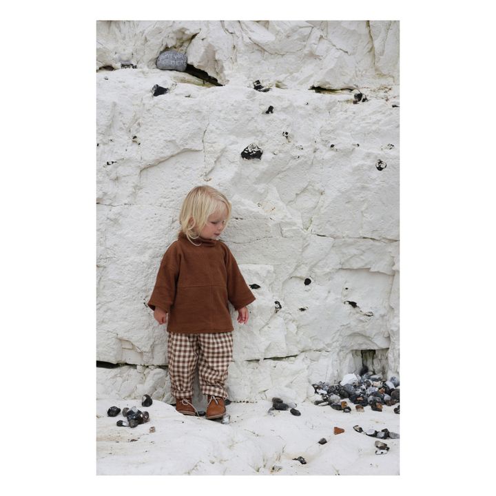 Jersey polar de algodón ecológico | Chocolate- Imagen del producto n°1