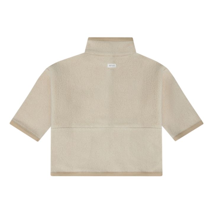 Sweatshirt mit Felloptik aus Bio-Baumwolle | Sandfarben- Produktbild Nr. 2
