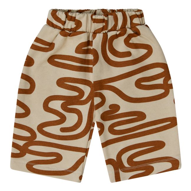 Pantalon Molleton Coton Bio Imprimé Traveller | Óxido