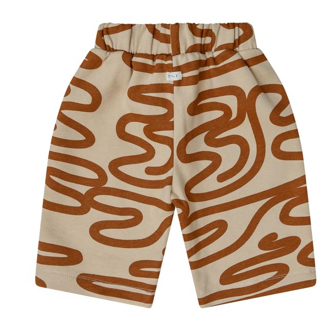 Pantalon Molleton Coton Bio Imprimé Traveller | Óxido