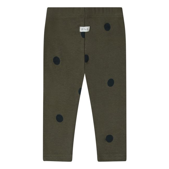 Legging Côtelé Coton Bio à Pois | Rose