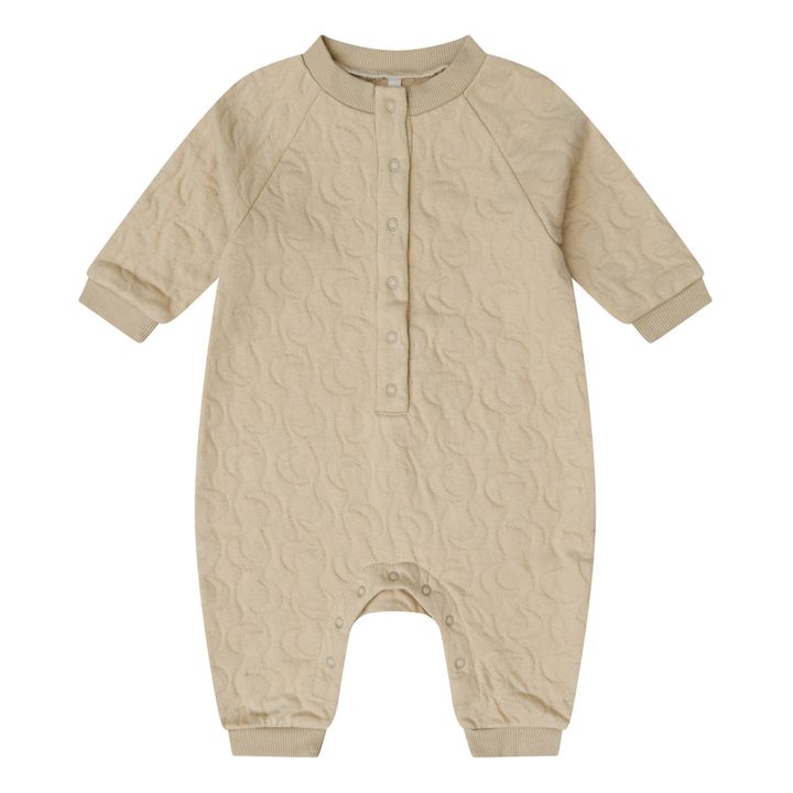 Lunes Organic Cotton Quilted Jumpsuit | Sand- Product image n°0