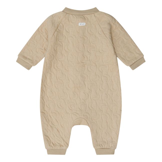 Lunes Organic Cotton Quilted Jumpsuit | Sand