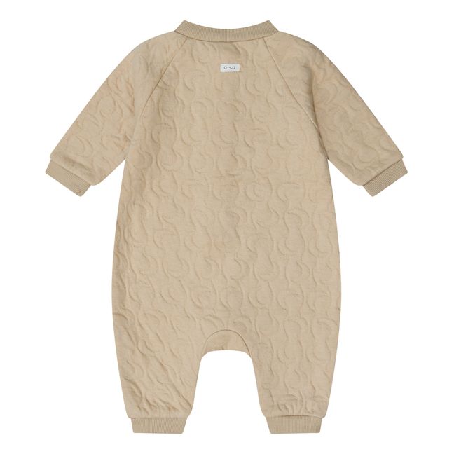 Combinaison Matelassée Coton Bio Lunes | Beige