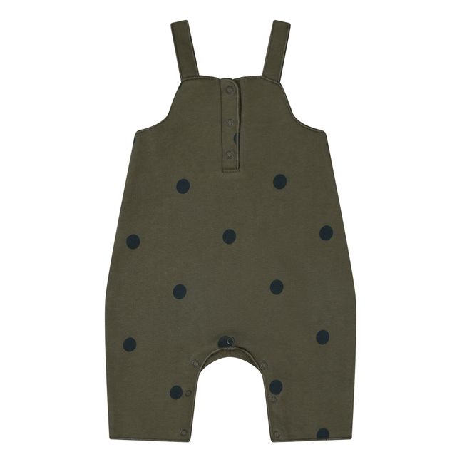 Salopette Molleton Coton Bio à Pois | Rouille