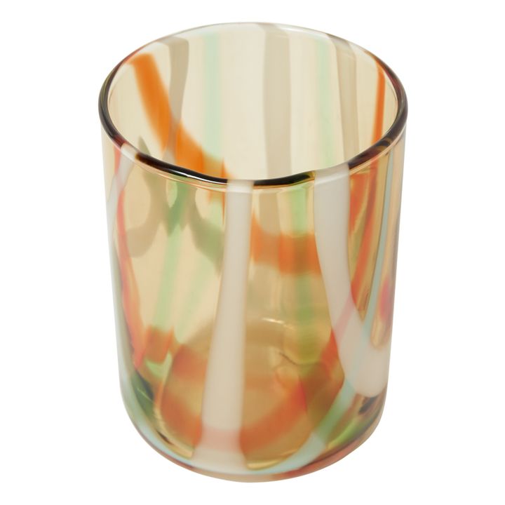 Glas mit Tie & Dye-Effekt | Orange- Produktbild Nr. 0
