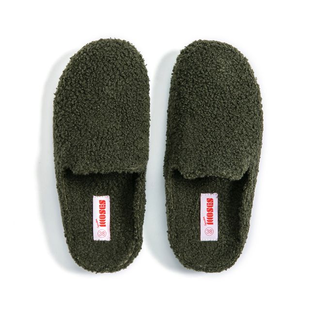 Chaussons Fourrés Kush | Vert olive