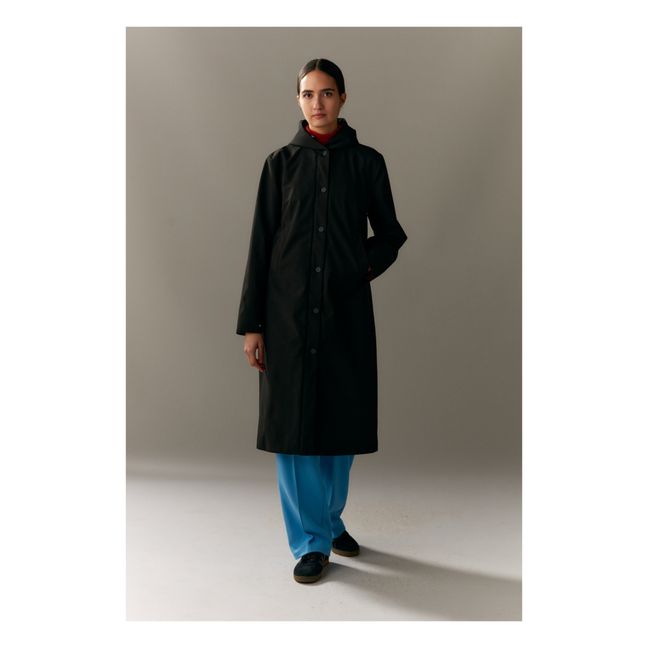 Parka impermeable ligera Not So Long | Negro