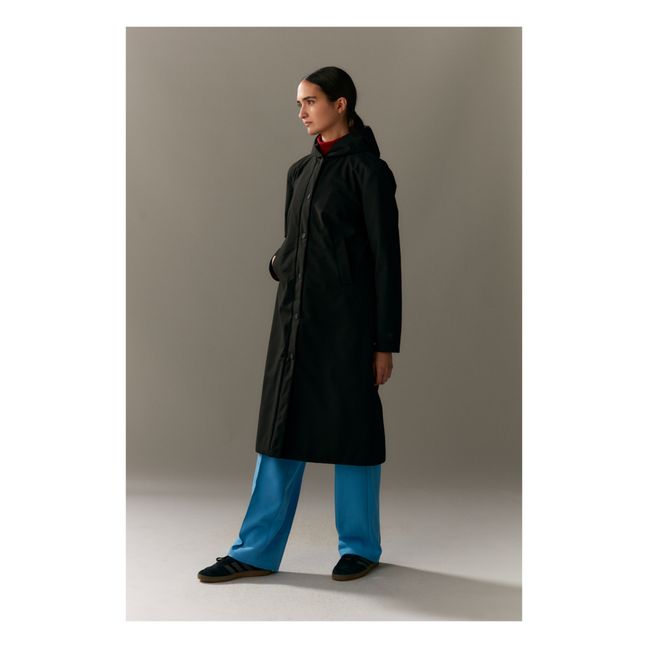 Parka impermeable ligera Not So Long | Negro