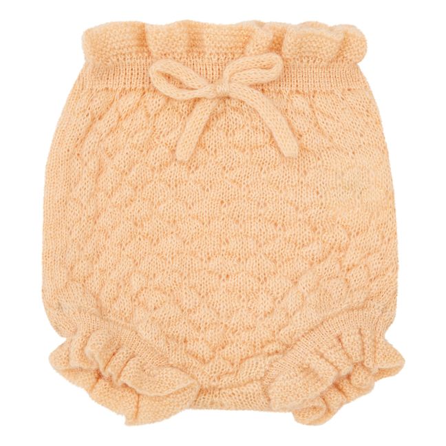 Boho openwork knit bloomer | Vanilla
