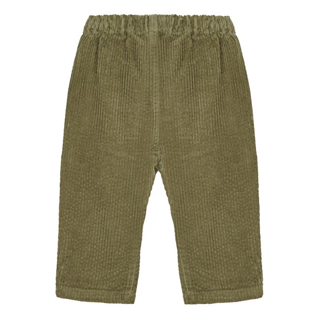 Pantalon Velours Côtelé Bébé | Vert kaki