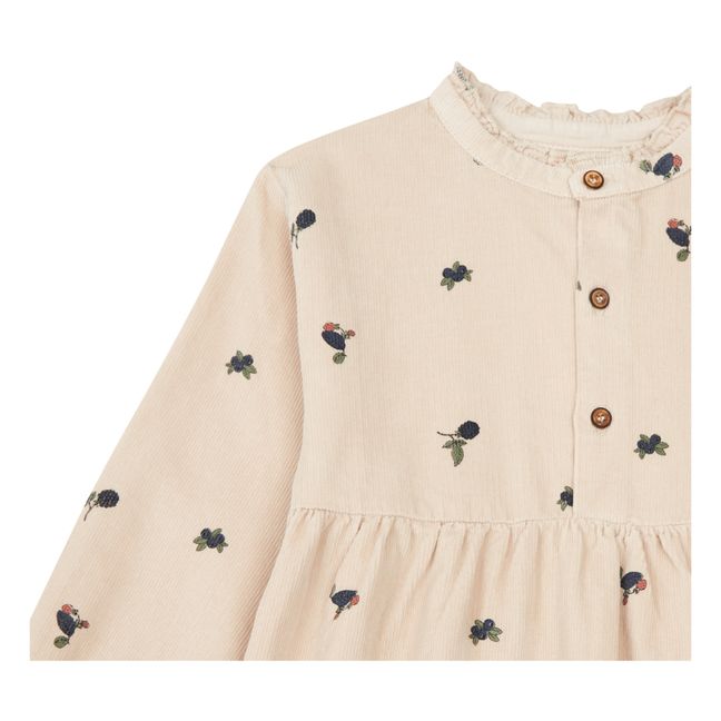 Robe Velours Milleraies Forest | Rose poudré