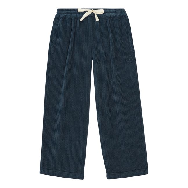 Pantaloni a coste | Blu notte