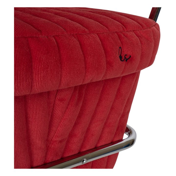 Velvet Baby Carriage for Doll | Red- Product image n°3