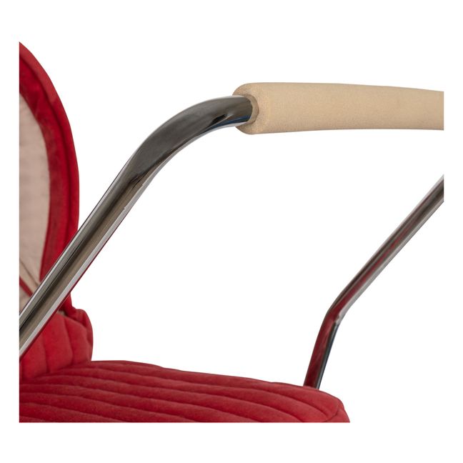 Velvet Baby Carriage for Doll | Red