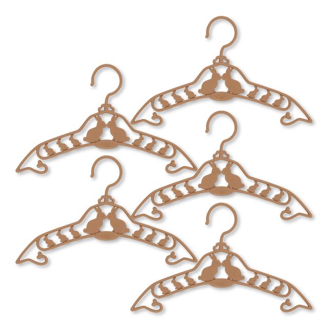 Cintres Lapin - Set de 5 | Caramel