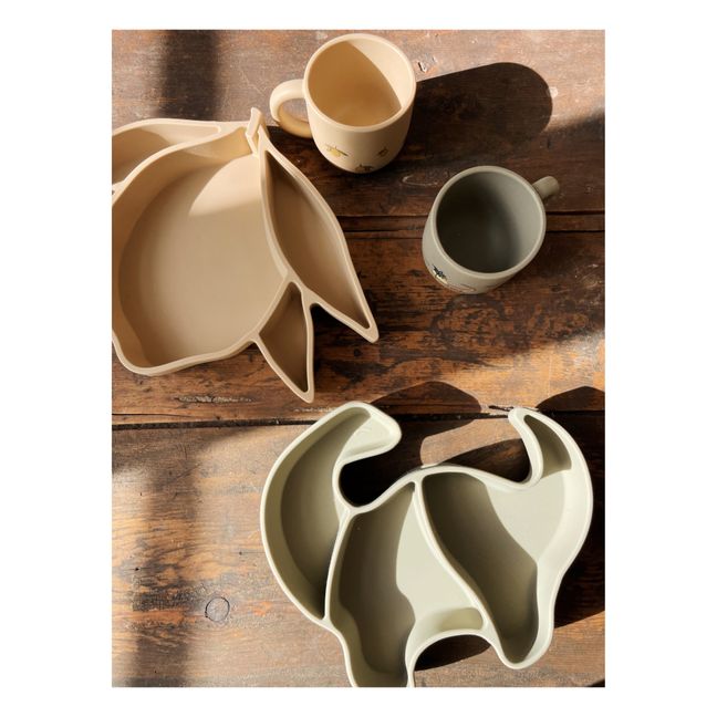 Set repas en silicone Citron | Sable