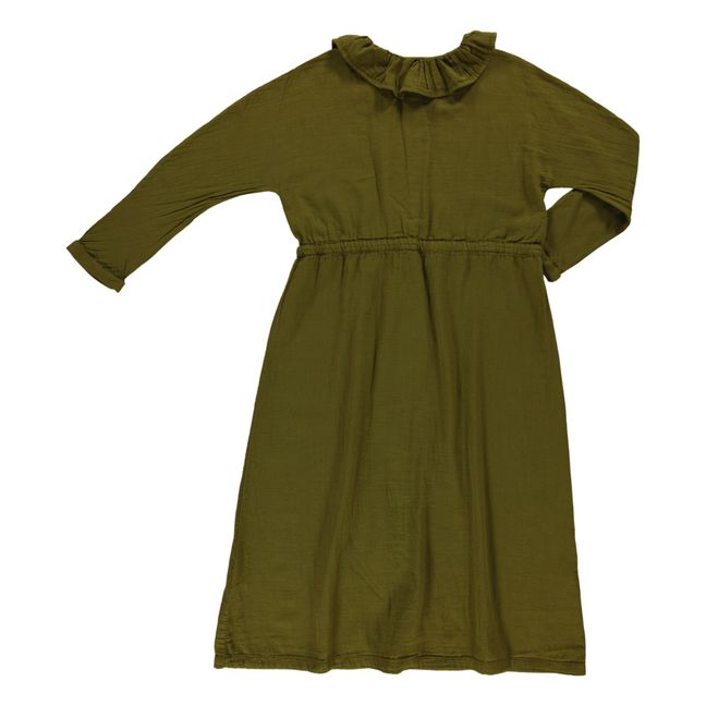 Robe Double Gaze de Coton Avena - Collection Adulte  | Verde Kaki