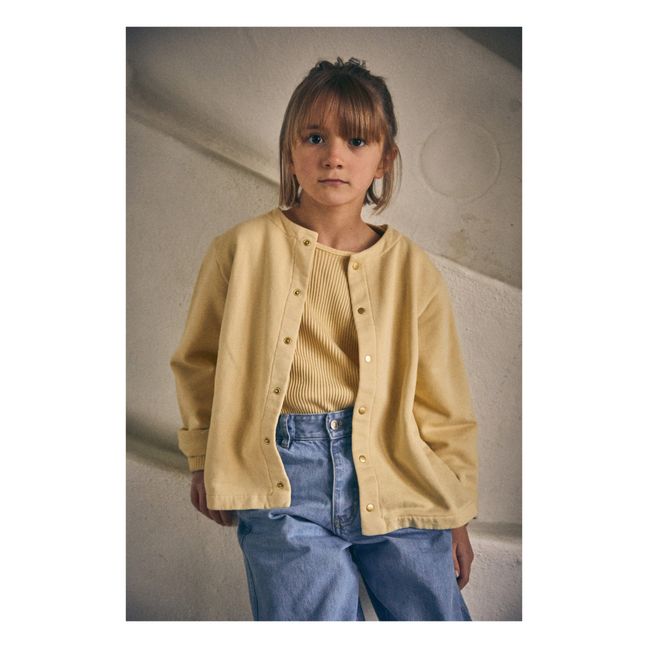 Cardigan Molleton Camomille | Sable