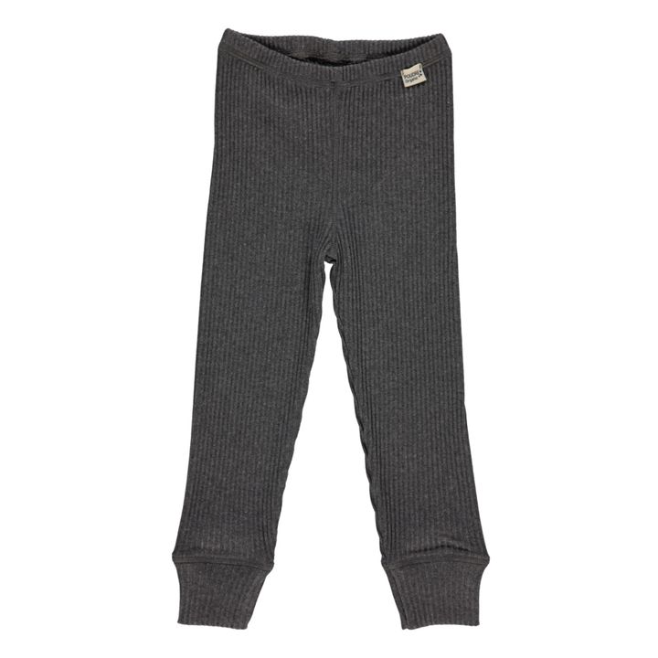 Basil Ribbed Legging | Charcoal grey- Product image n°0
