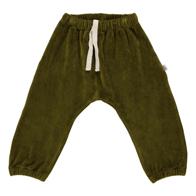 Jogger Velours Cannelle | Vert kaki