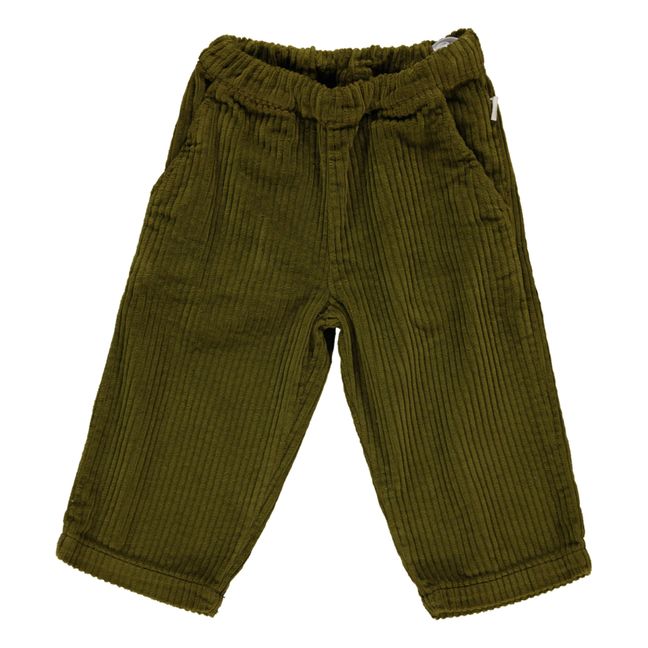 Pantalon Velours Côtelé Pomelos | Vert kaki