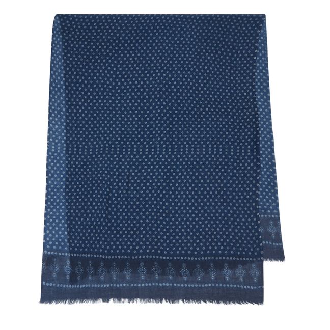 Sciarpa di lana indaco | Blu  indaco