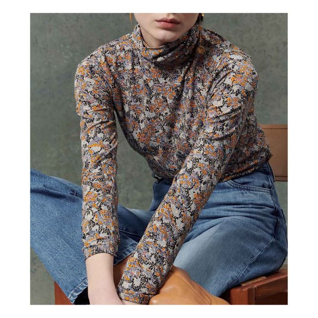 T-shirt Col Roulé Ennio | Blu