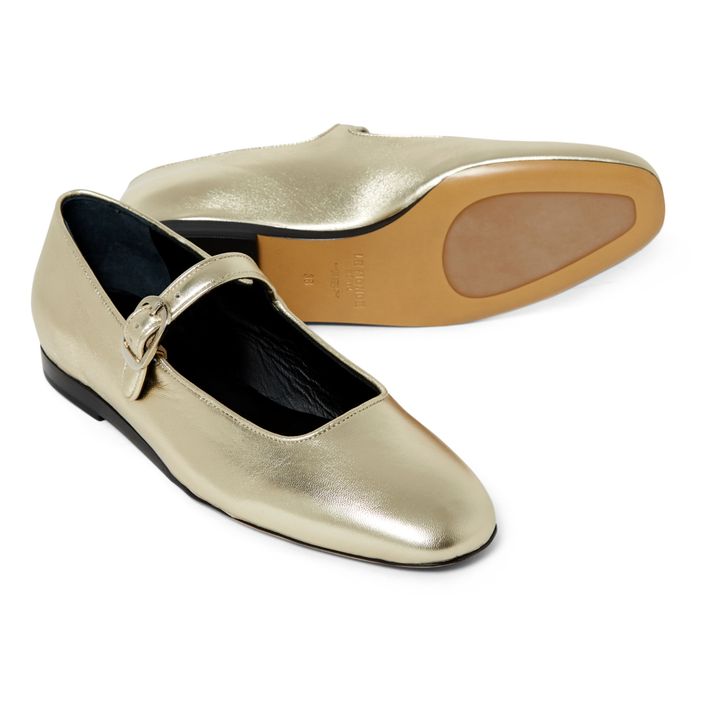 Bailarinas Mary Jane | Dorado- Imagen del producto n°1
