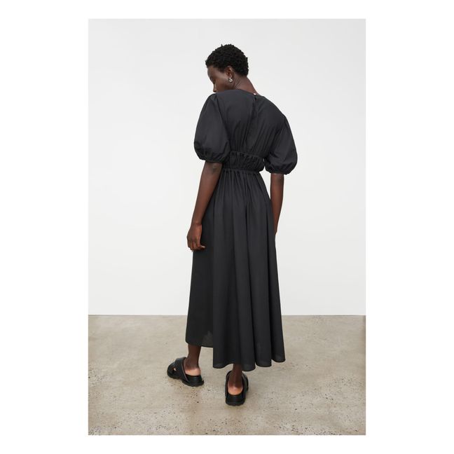 Robe Celestre Voile de Coton Bio | Nero