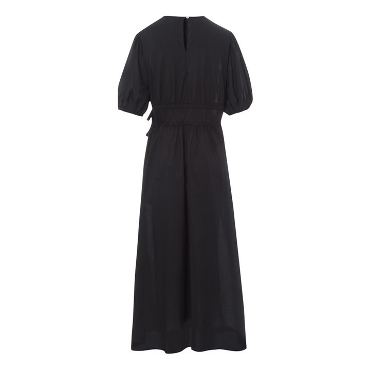 Vestido de gasa de algodón orgánico Celestre | Negro- Imagen del producto n°7