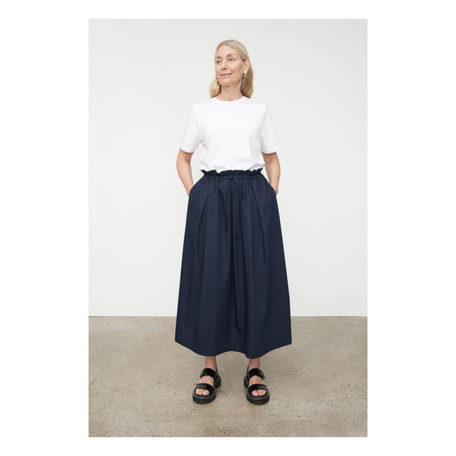 Jupe Stevie Coton Bio | Bleu marine