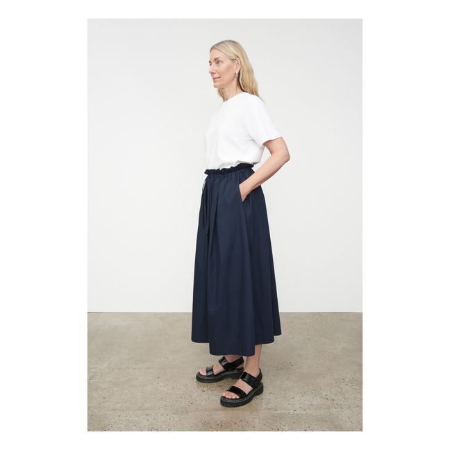 Jupe Stevie Coton Bio | Bleu marine