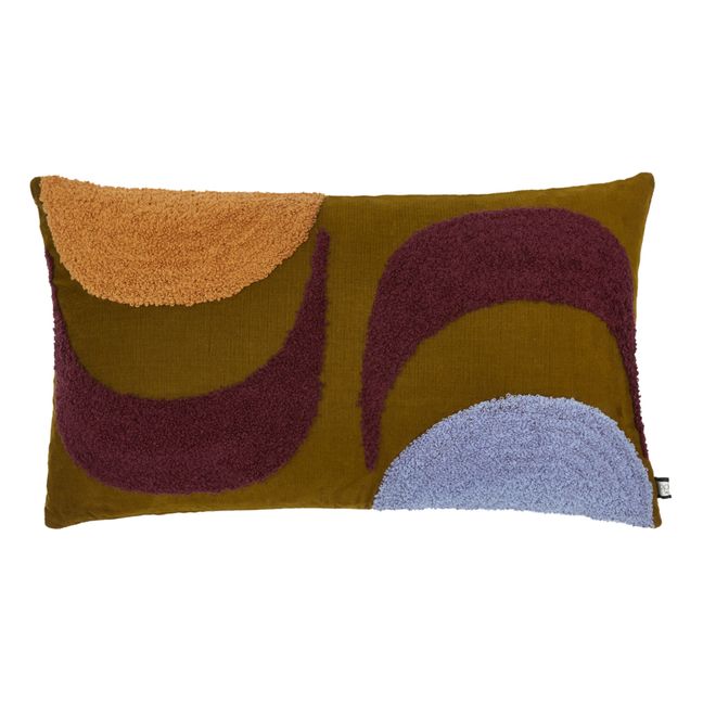 Coussin en velours Madone | Vert kaki