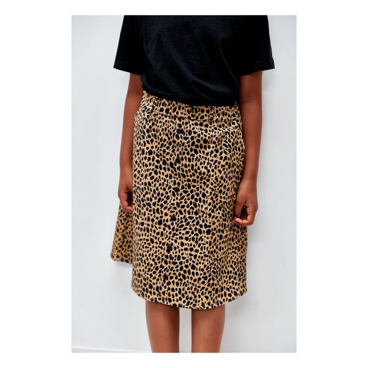 Fanon Leopard Skirt | Beige- Product image n°1