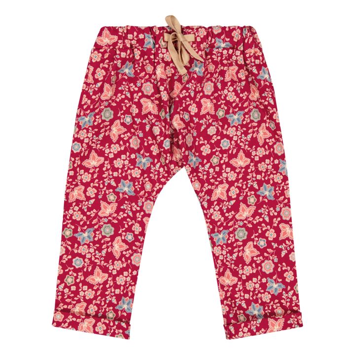 Pantalones Marcel Flower | Burdeos- Imagen del producto n°0