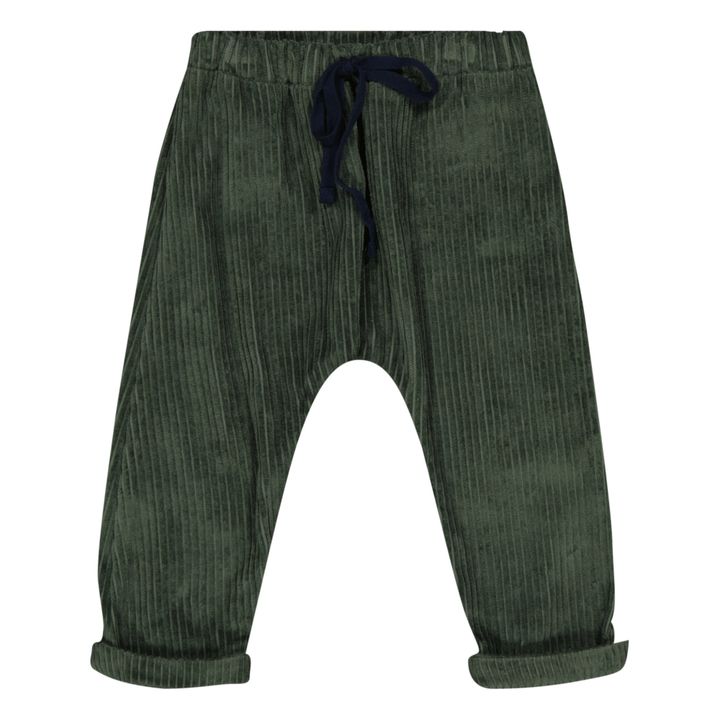 Marcel Velours trousers | Green- Product image n°0