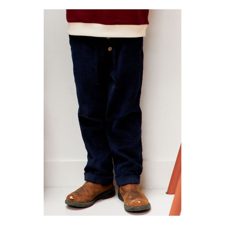 Robinson Pantalones de terciopelo | Azul Marino- Imagen del producto n°2