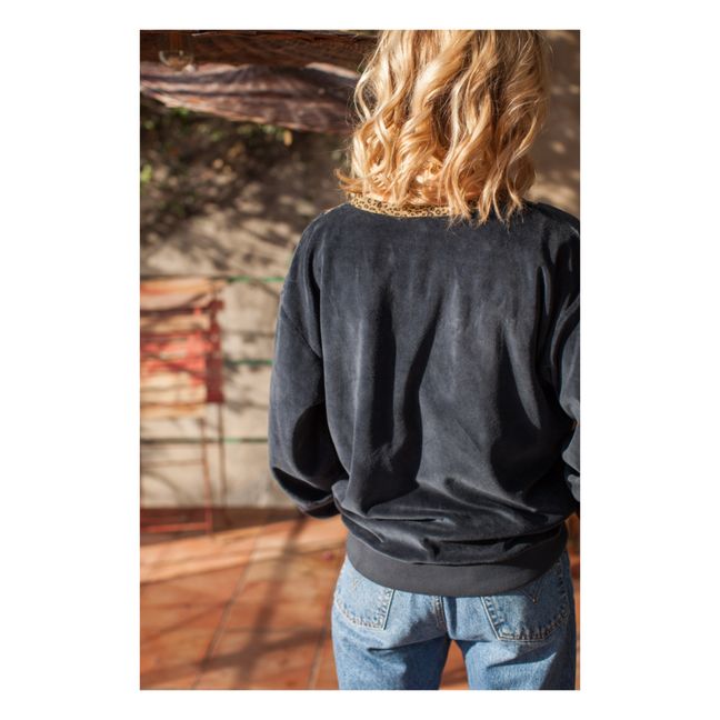 Sweat Coton Velours Col Garbadine Chloé - Collection Femme  | Azul